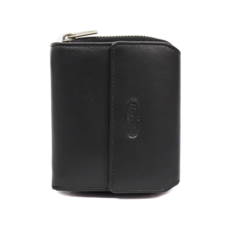 Bear Design Middelmaat Portemonnees | Ritsportemonneetje 'Britt' Fr 9490 Zwart