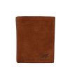Bear Design Billfolds | Billfold Met Drukknoop 'Noud' Cognac
