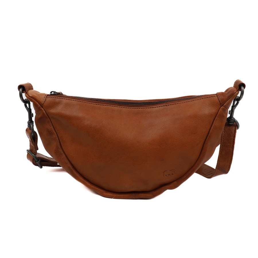 Bear Design Heuptassen | Crossbody Tasje 'Toon' Cognac