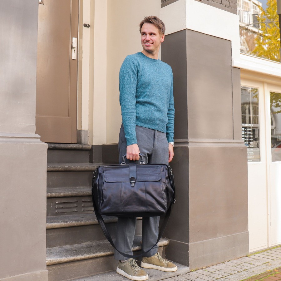 Bear Design Autovakantie | Dokters-/Weekendtas 'Victor' Zwart
