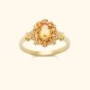 Josephina Jewelry Ringen | Vintage Citrine Flower Ring
