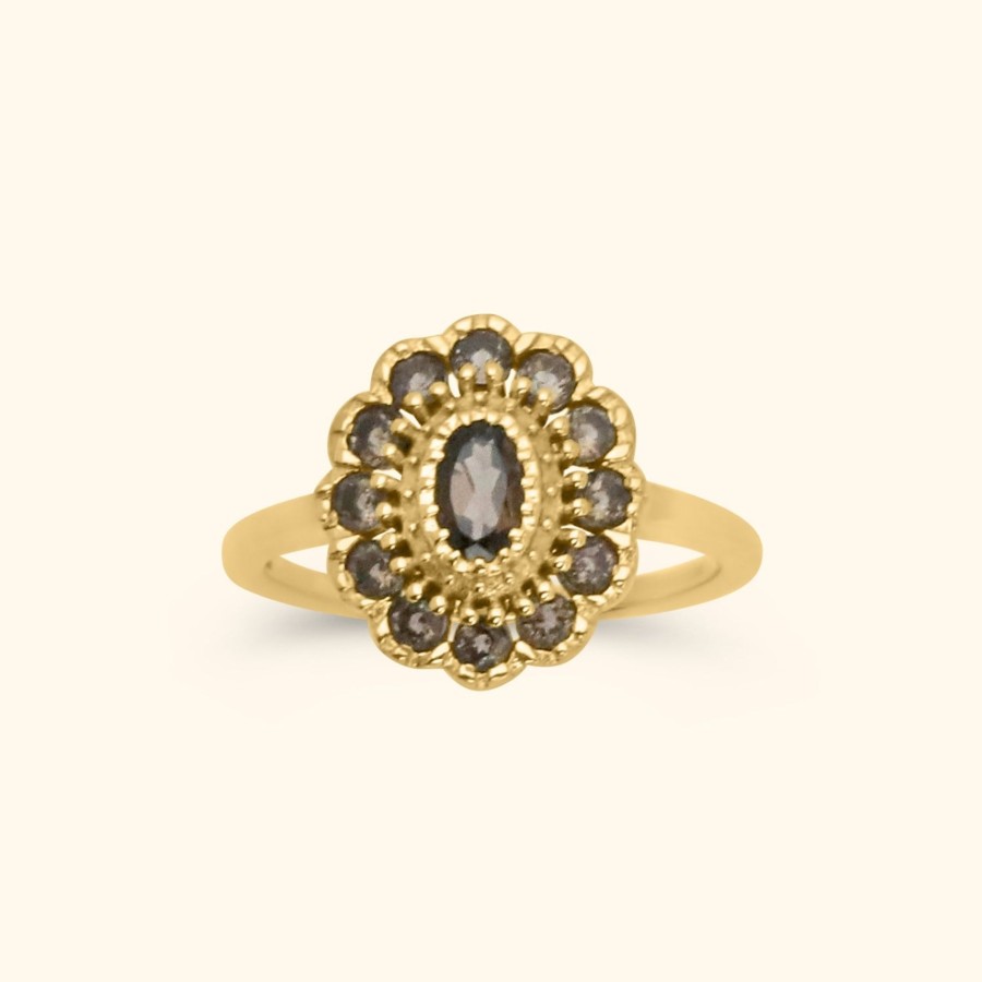 Josephina Jewelry Ringen | Kae Smoky Flower Ring
