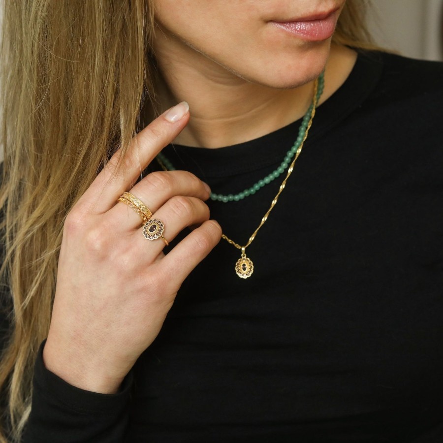 Josephina Jewelry Ringen | Kae Smoky Flower Ring