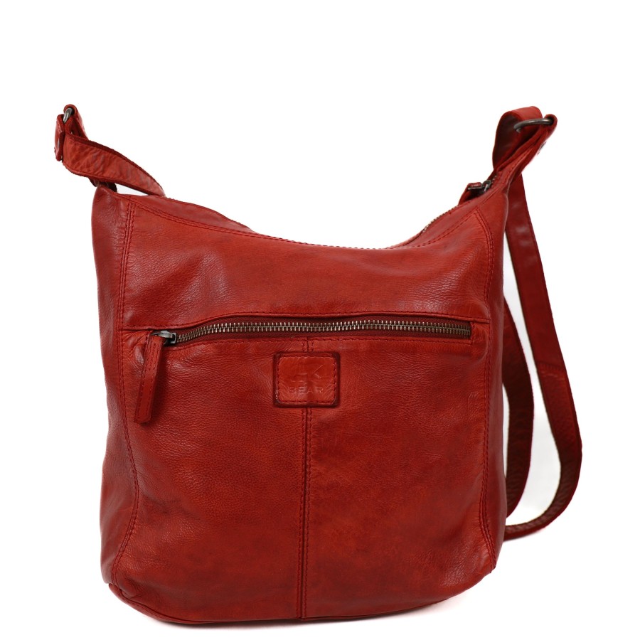 Bear Design Middelmaat Schoudertassen | Schoudertas 'Anna' Cl 32612 Rood
