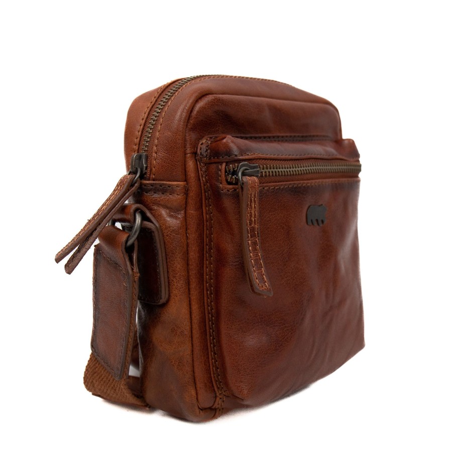 Bear Design Crossbody Tassen | Schoudertasje 'Harry' Cognac - Ad 43289