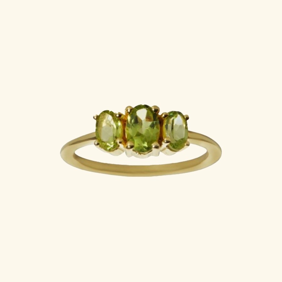 Josephina Jewelry Ringen | Vintage Triple Peridot Ring