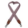 Bear Design Bag Straps | Bag Strap 'Pattern' Bordeaux/Wit/ Cognac