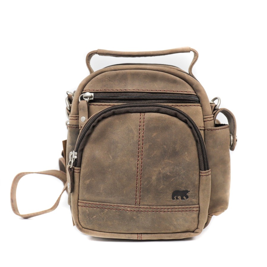Bear Design Kleine Schoudertassen | Schoudertasje 'Koda' Bruin - Hd 3698