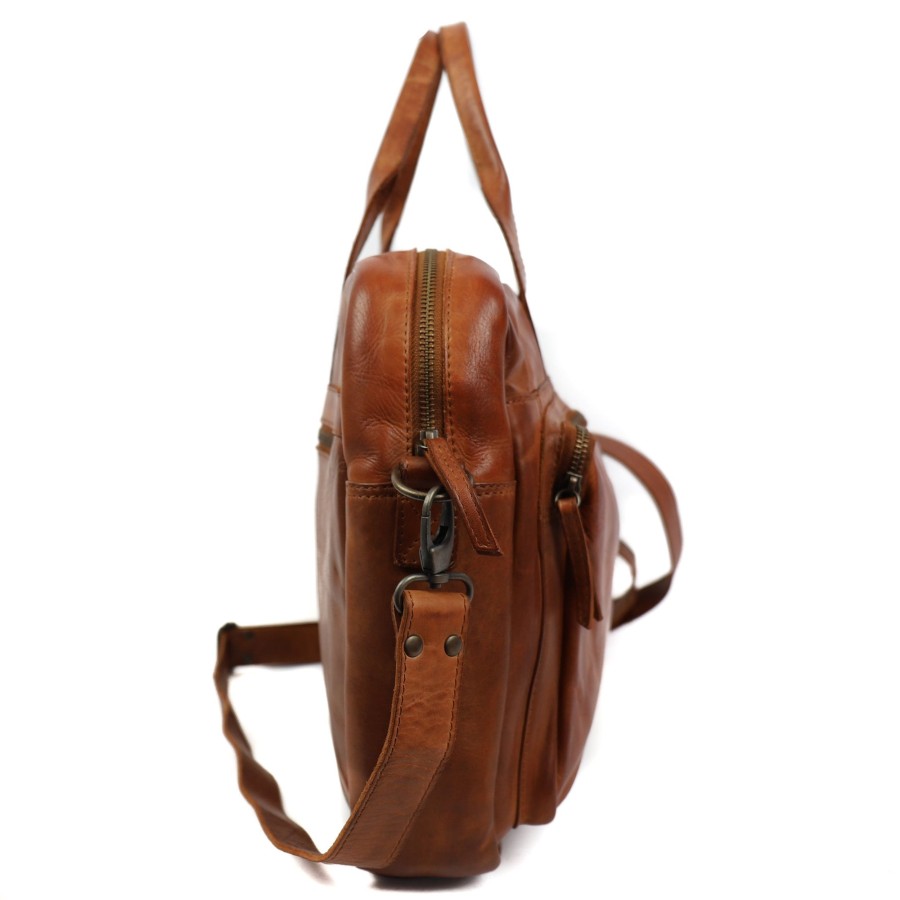 Bear Design Laptoptassen T/M 15,6 Inch | Laptoptas 'Hugo' Cl 32815 Cognac