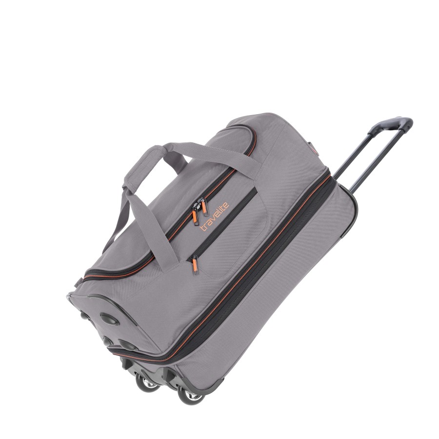 Travelite Autovakantie | Basics Wheeled Duffle S Exp. Grey