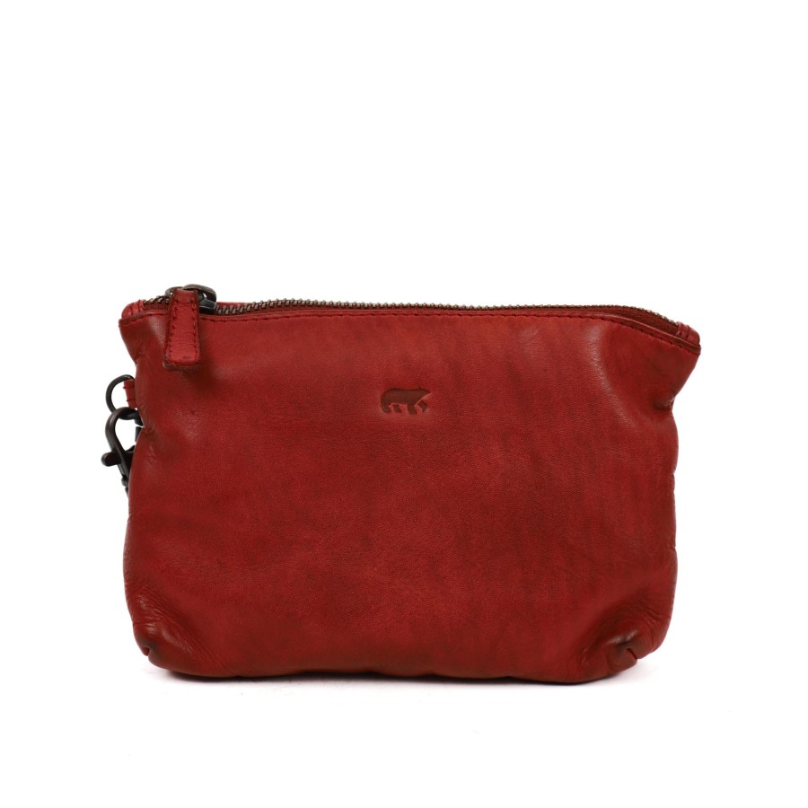 Bear Design Sleuteletuis & Klein Lederwaren | Etui 'Sjors' Rood