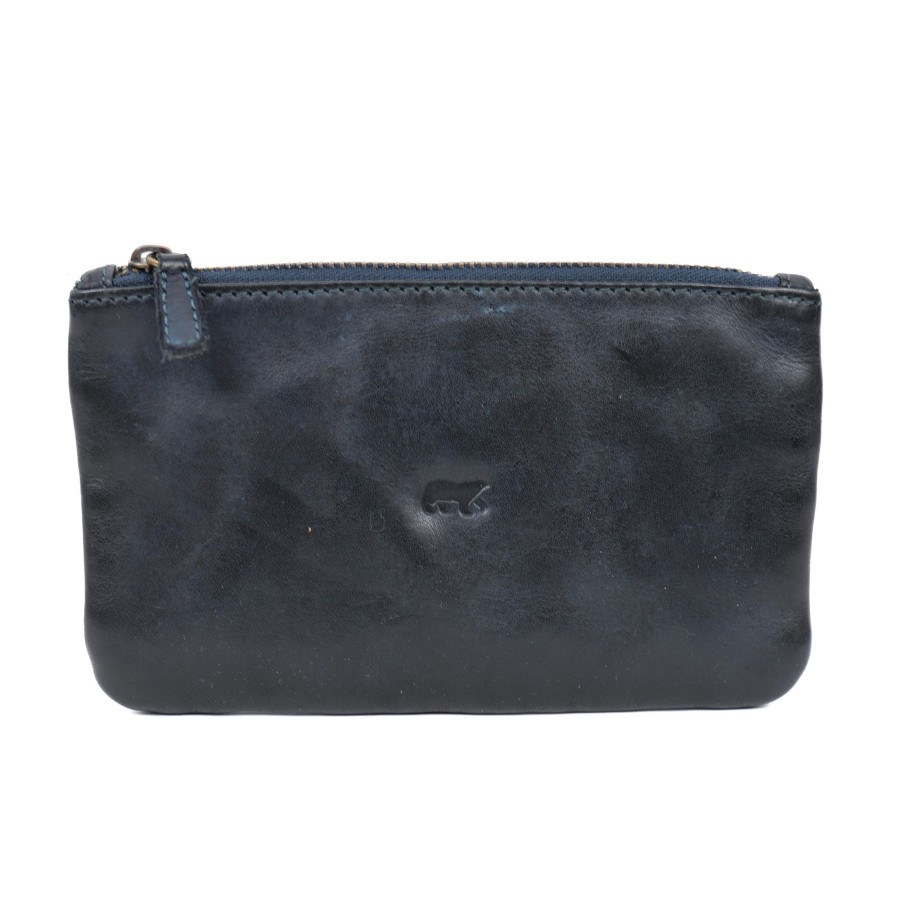 Bear Design Sleuteletuis & Klein Lederwaren | Etui 'Nova' Donkerblauw