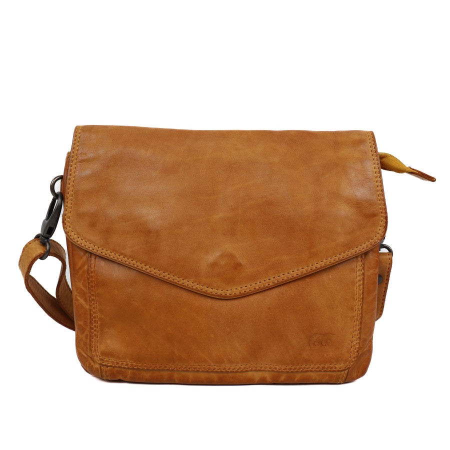 Bear Design Kleine Schoudertassen | Enveloptas 'Femke' Geel