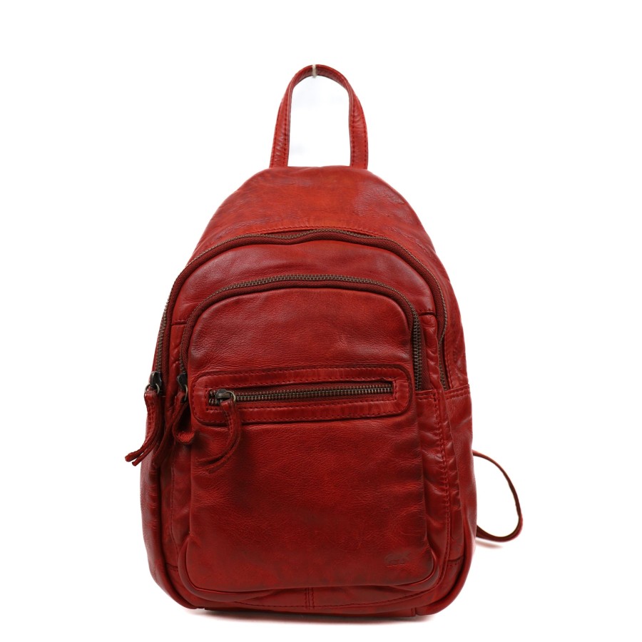 Bear Design Middelmaat Rugzakken | Rugzakje 'Joy' Cl 36413 Rood