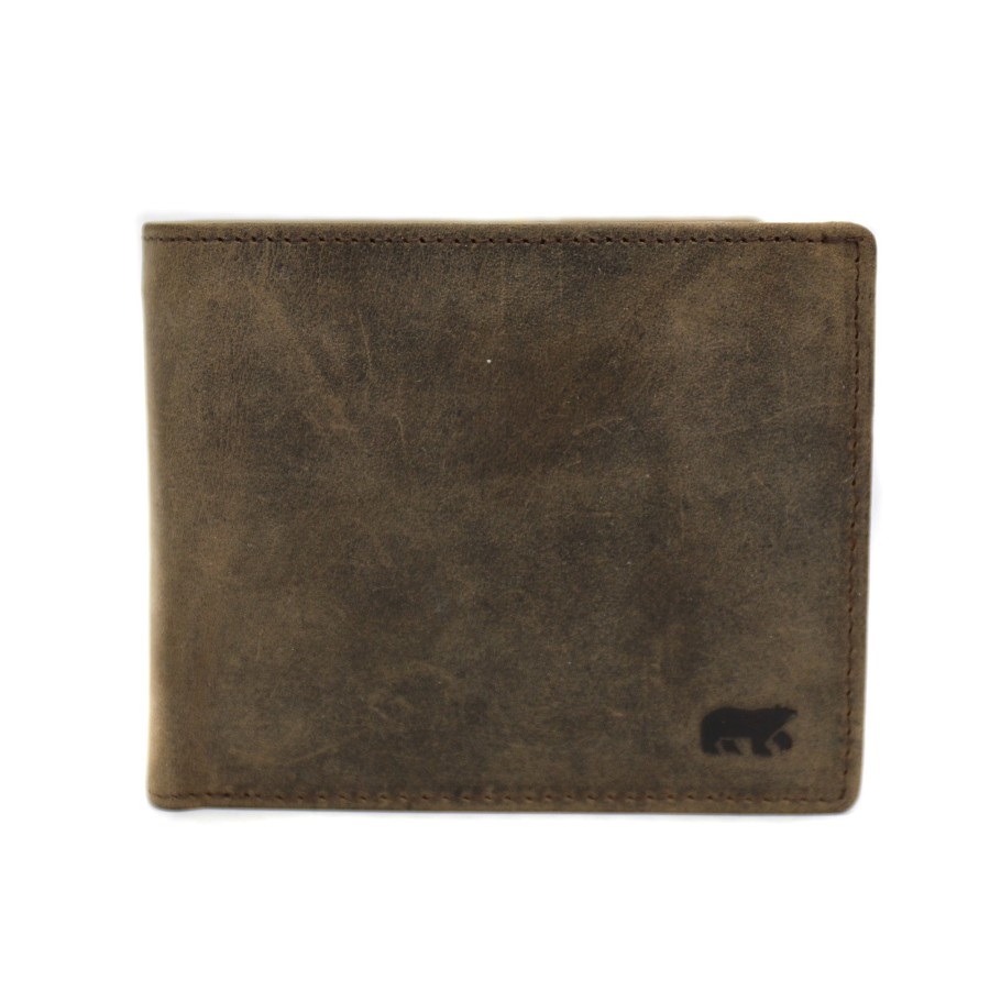 Bear Design Middelmaat Portemonnees | Billfold 'Max' Bruin