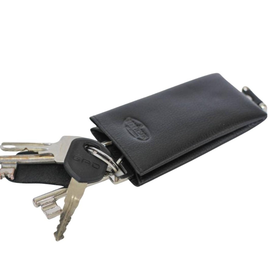 Bear Design Sleuteletuis & Klein Lederwaren | Kloksleutelhanger 'Pablo' Fr 7791 Zwart