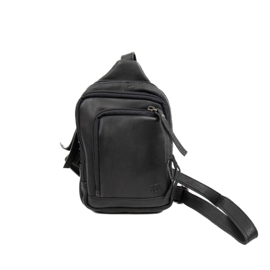 Bear Design Crossbody Tassen | Crossbody Tasje 'Katinka' Zwart