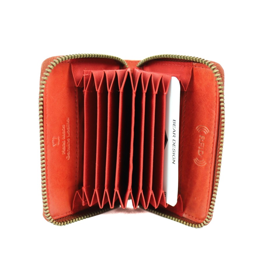 Bear Design Pasjeshouders | Pasjeshouder 'Rudie' Cl 19408 Rood