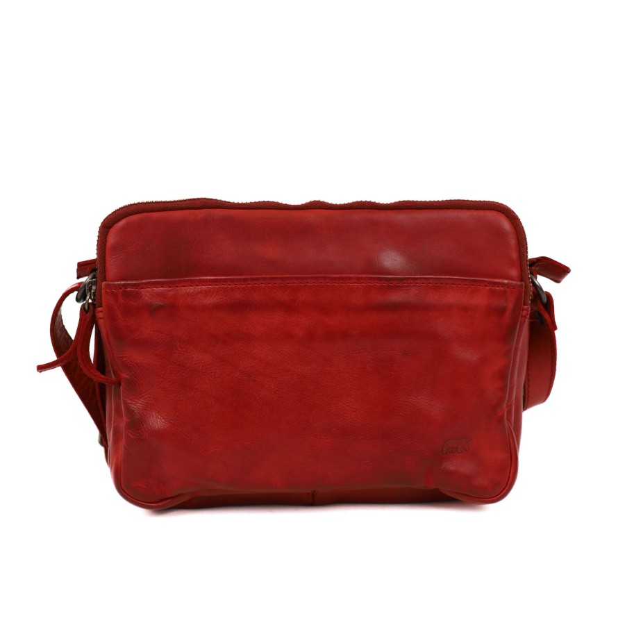 Bear Design Crossbody Tassen | Schoudertasje 'Vieve' Rood