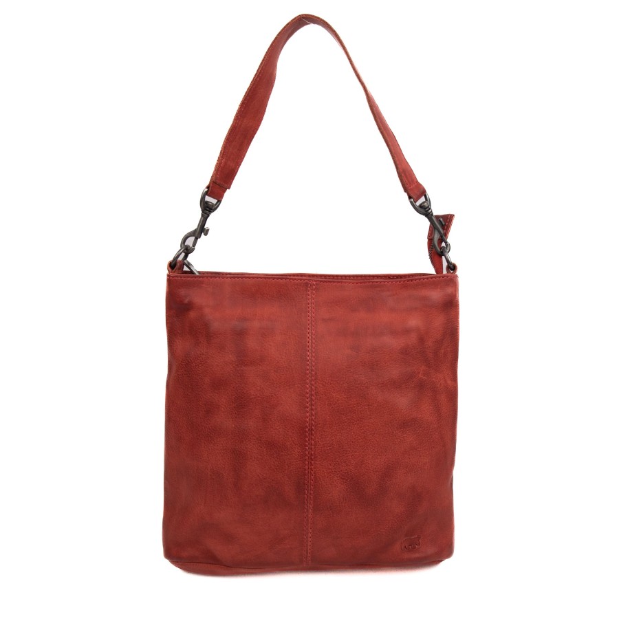 Bear Design Kleine Handtassen | Buideltasje 'Caprica' Rood