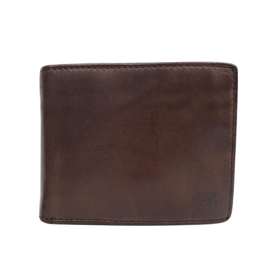 Bear Design Billfolds | Billfold 'Lucas' Donkerbruin