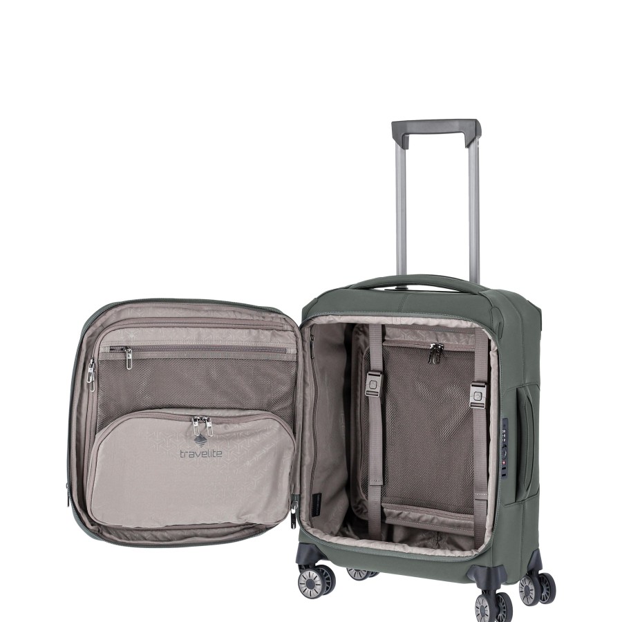 Travelite Handbagage Koffers | Priima Trolley S Olive Olijfgroen