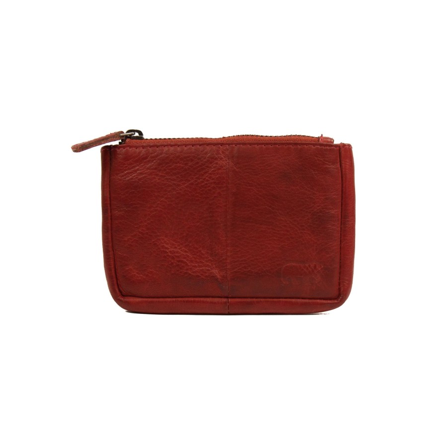 Bear Design Sleuteletuis & Klein Lederwaren | Sleuteletui 'Lyla' Cp 7616 Rood
