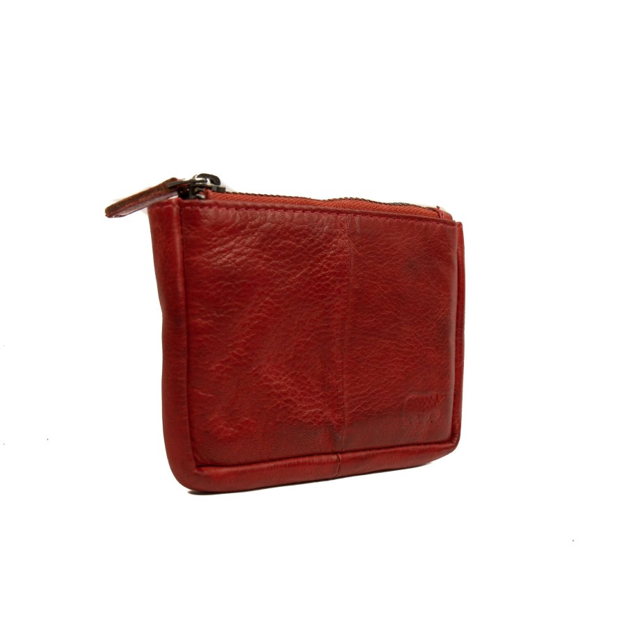 Bear Design Sleuteletuis & Klein Lederwaren | Sleuteletui 'Lyla' Cp 7616 Rood