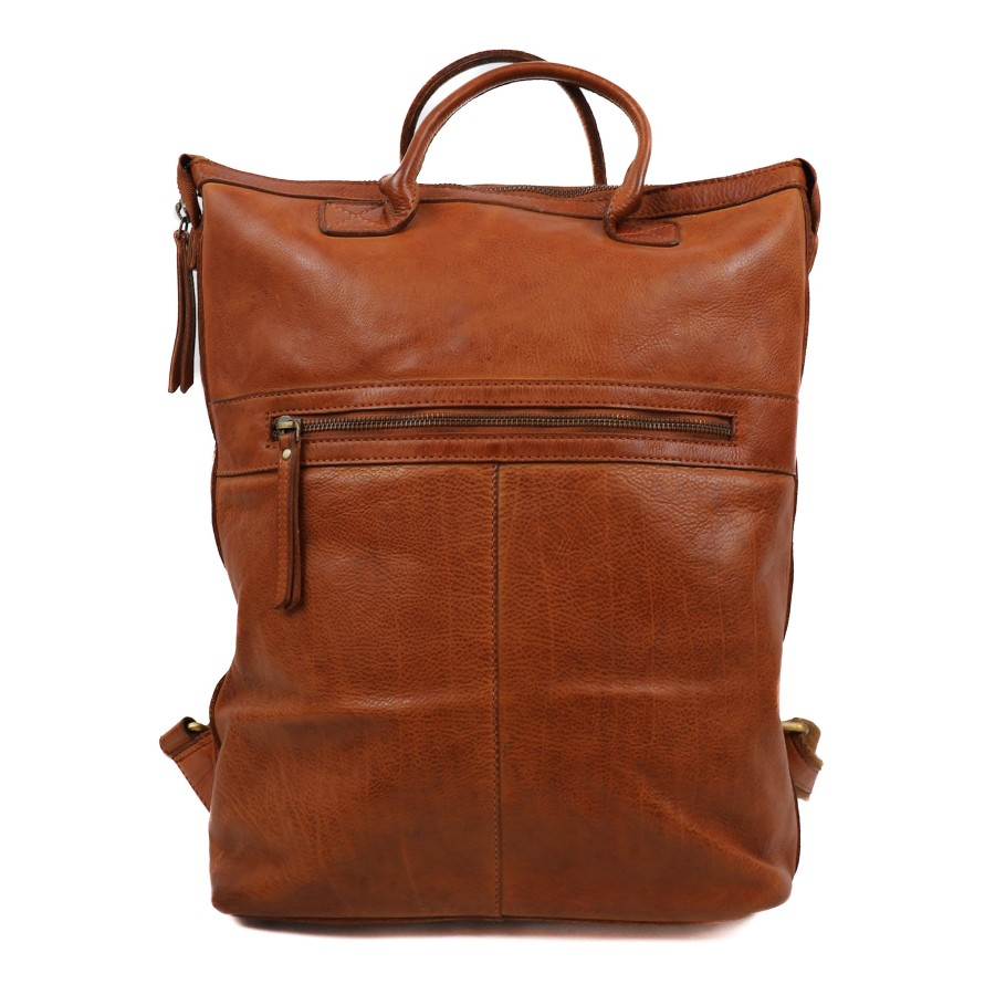 Bear Design Laptoptassen T/M 14 Inch | Rugzak 'Remco' Cognac