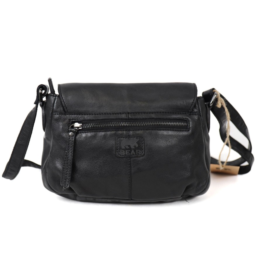 Bear Design Crossbody Tassen | Schoudertasje 'Lauren' Zwart