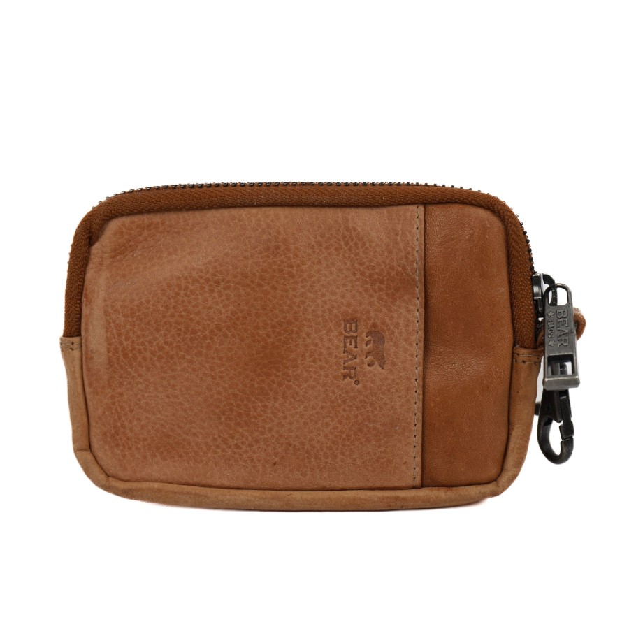 Bear Design Sleuteletuis & Klein Lederwaren | Sleuteletui 'Maise' Taupe