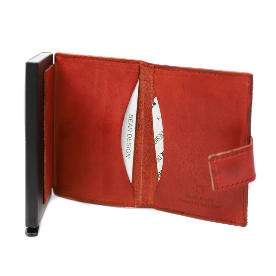 Bear Design Pasjeshouders | Pasjeshouder 'Pip' Rood - Cl 15254 Rood (Cl)