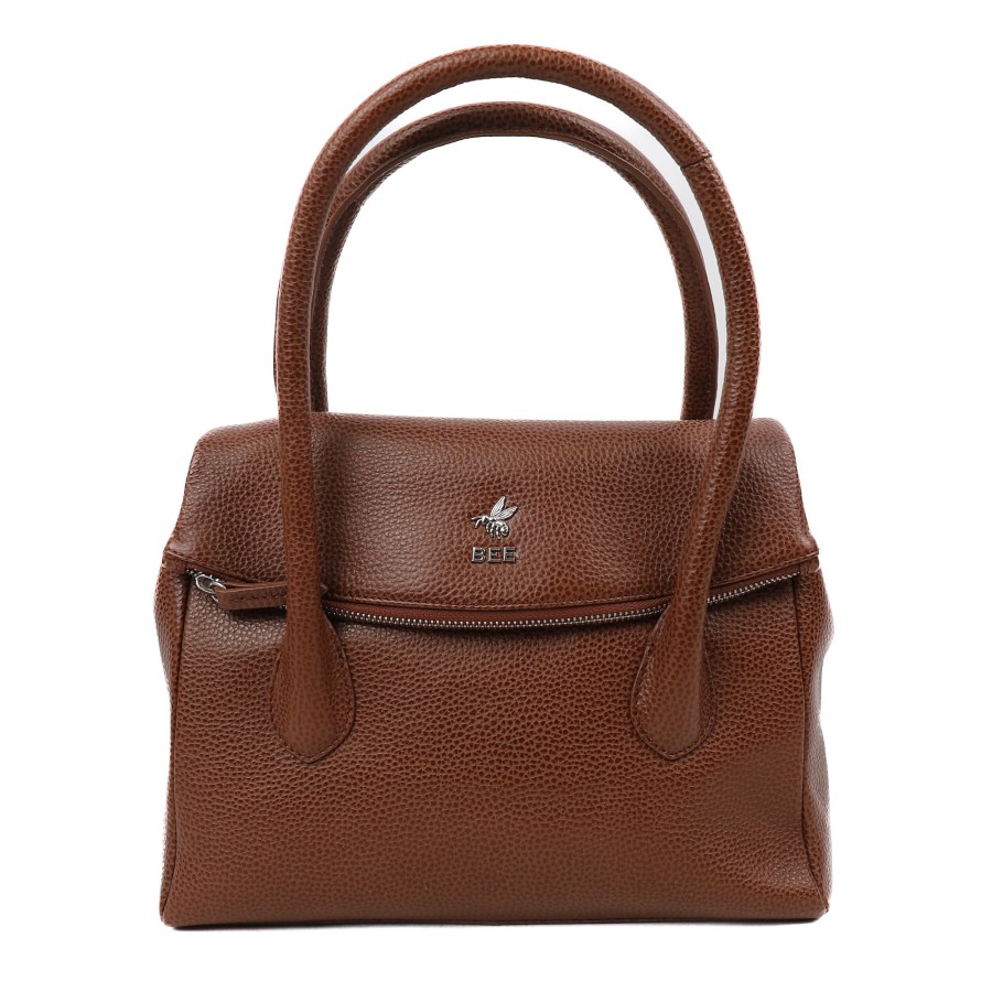BEE Middelmaat Handtassen | Handtas 'Phoebe' Tipping Tan