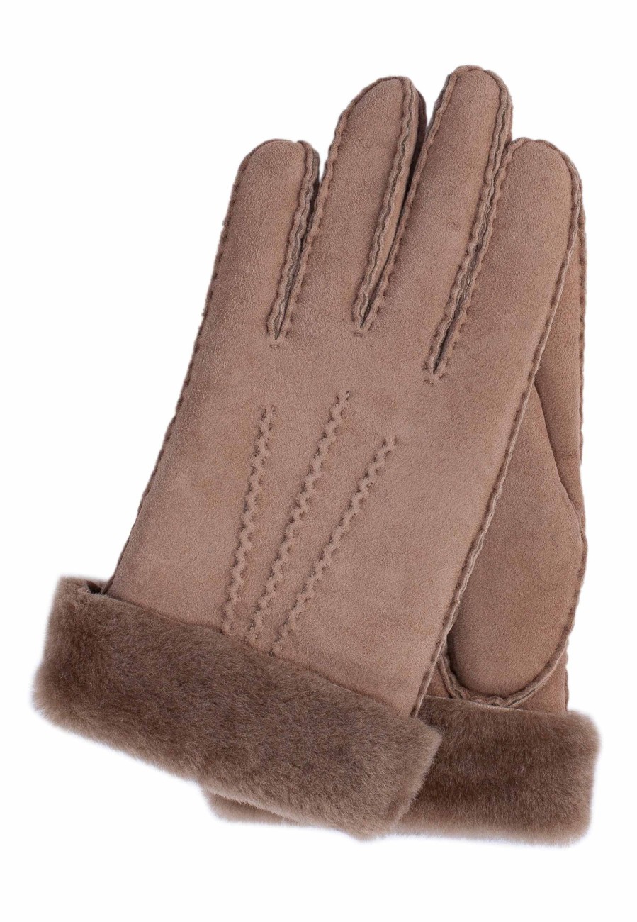 Otto Kessler Leren Handschoenen | Handschoenen 'Ilvy' Nougat