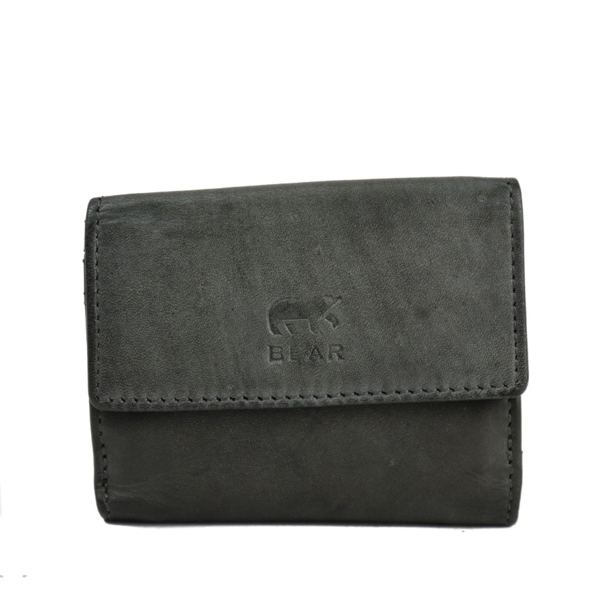 Bear Design Sleuteletuis & Klein Lederwaren | Portemonneetje 'Jolie' Cl 14618 Ultimate Grey
