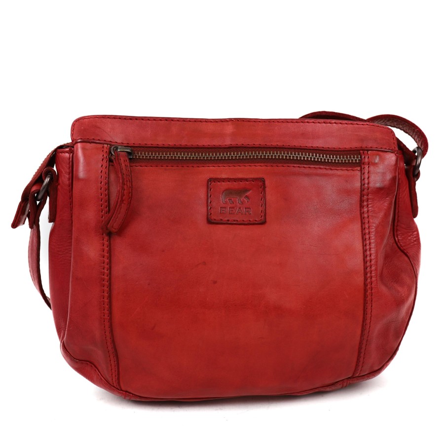 Bear Design Middelmaat Schoudertassen | Schoudertasje 'Miley' Cl 41707 Rood