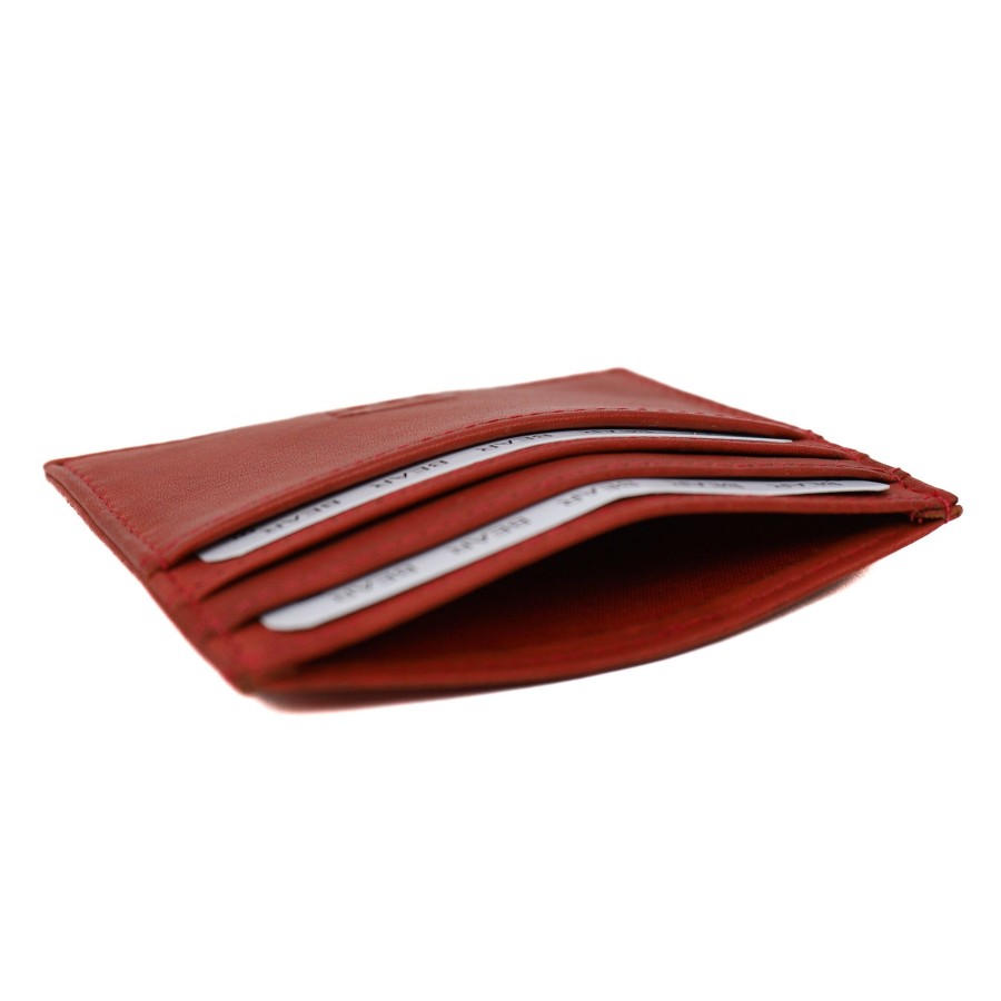 Bear Design Sleuteletuis & Klein Lederwaren | Pasjeshouder 'Maikel' Cp 5053 Rood