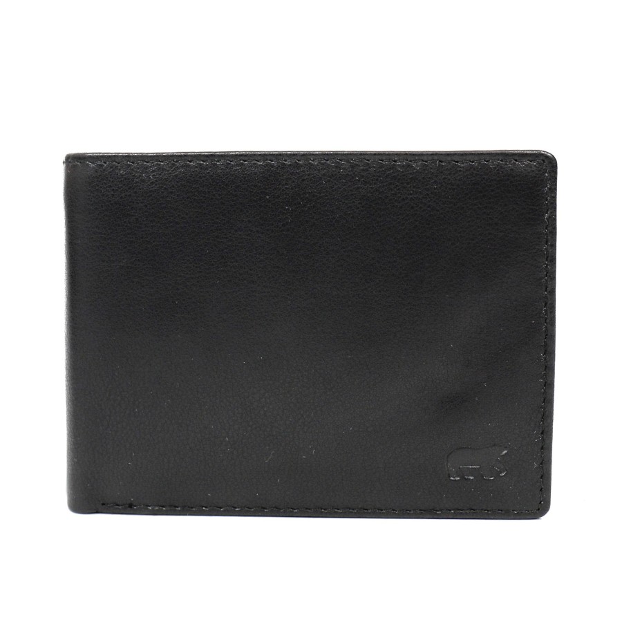 Bear Design Billfolds | Billfold 'Joep' Zwart Zwart (Fr)