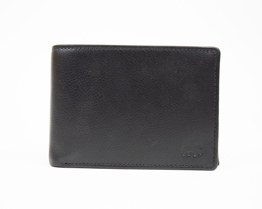 Bear Design Billfolds | Billfold 'Jan' Zwart Zwart (Fr)