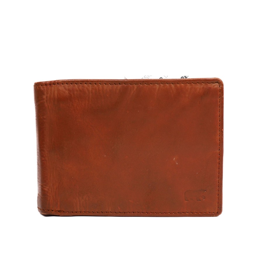 Bear Design Billfolds | Billfold 'Jan' Cognac
