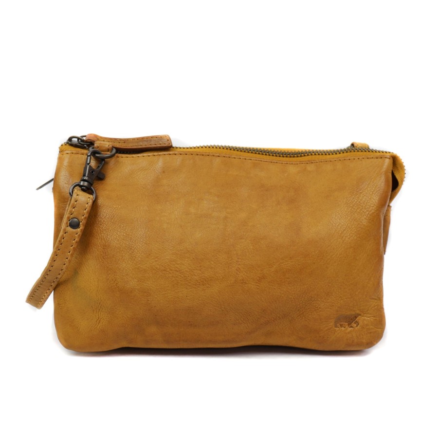 Bear Design Portemonneetasjes 'Uma' | Portemonneetasje'Uma' Oker Cl 30996 Geel