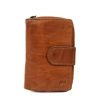 Bear Design Middelmaat Portemonnees | Ritsportemonnee 'Loet' Cl 13550 Cognac