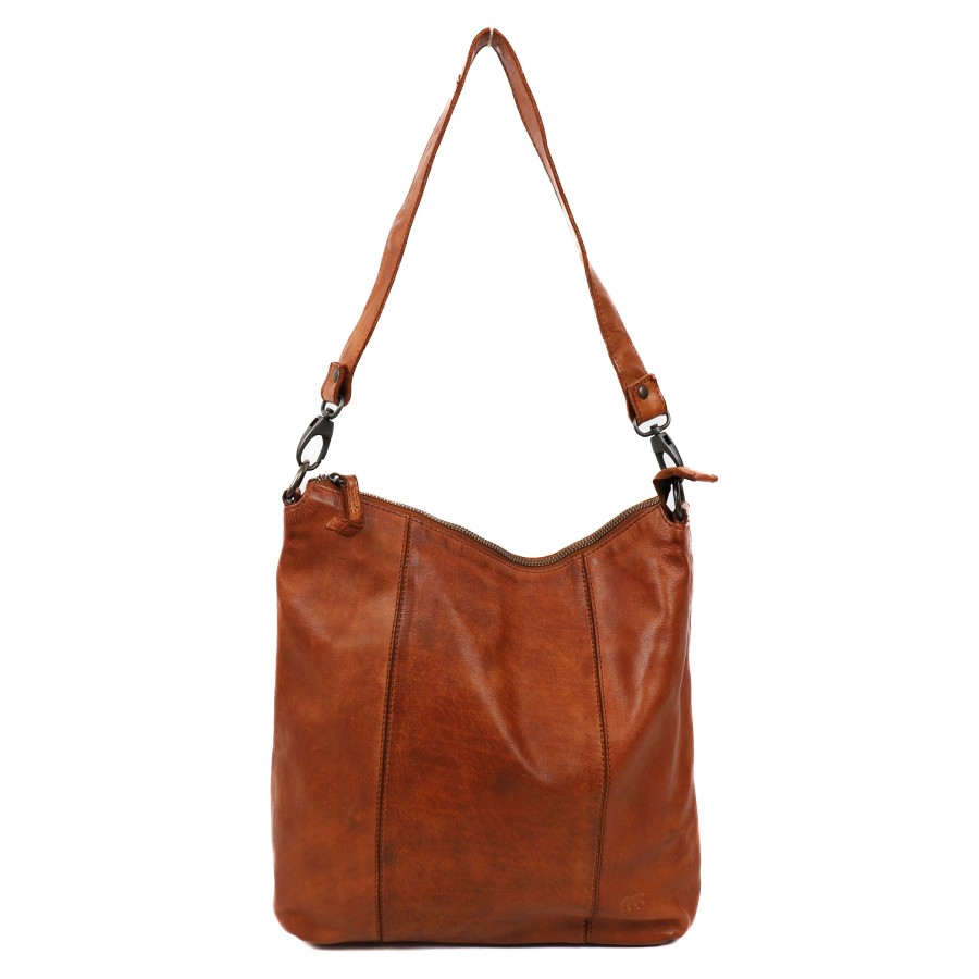 Bear Design Middelmaat Handtassen | Hand-/Schoudertas 'Ava' Cognac