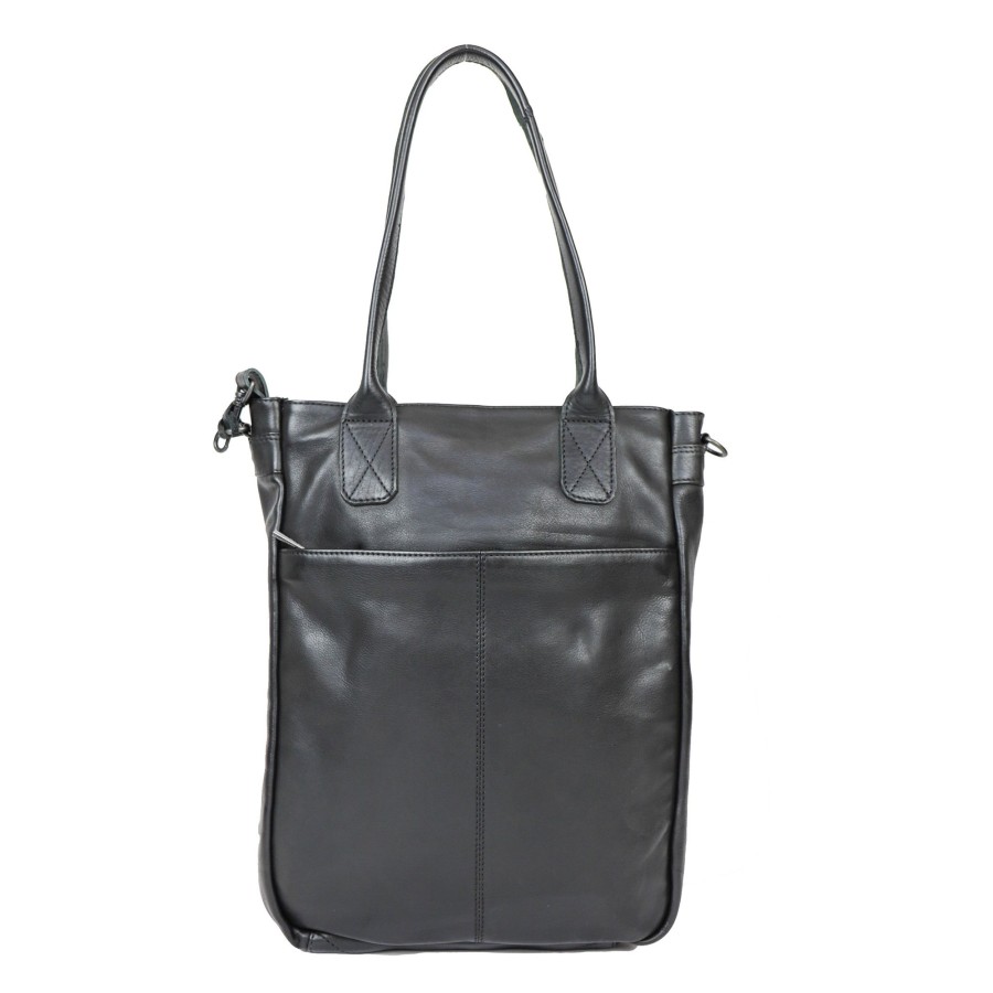 Bear Design Grote Shoppers | Hand-/Schoudertas 'Becky' Zwart
