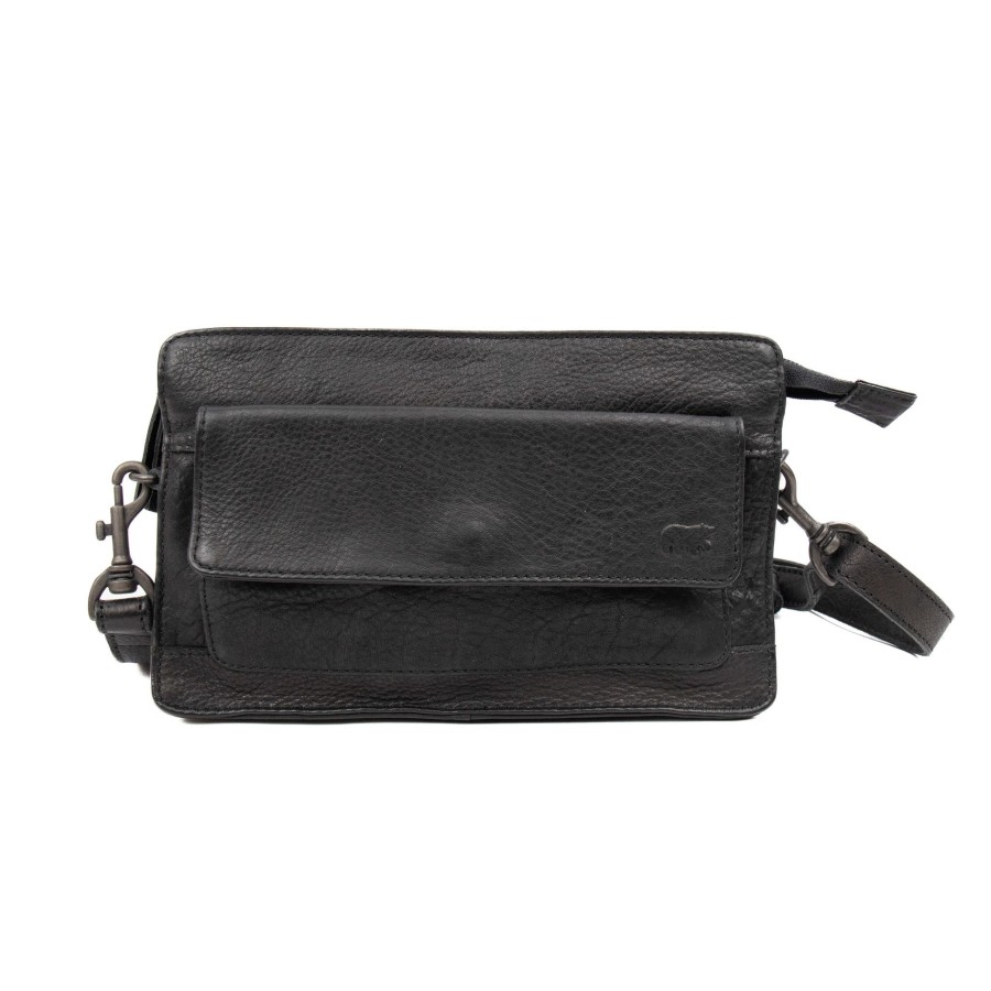 Bear Design Crossbody Tassen | Schoudertasje 'Cil' Zwart - Cp 2339