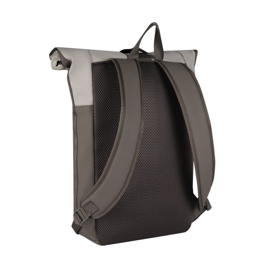 New Rebels Laptoptassen T/M 15,6 Inch | Waterafstotende Rugzak 'Mart' 16L Taupe/Beige