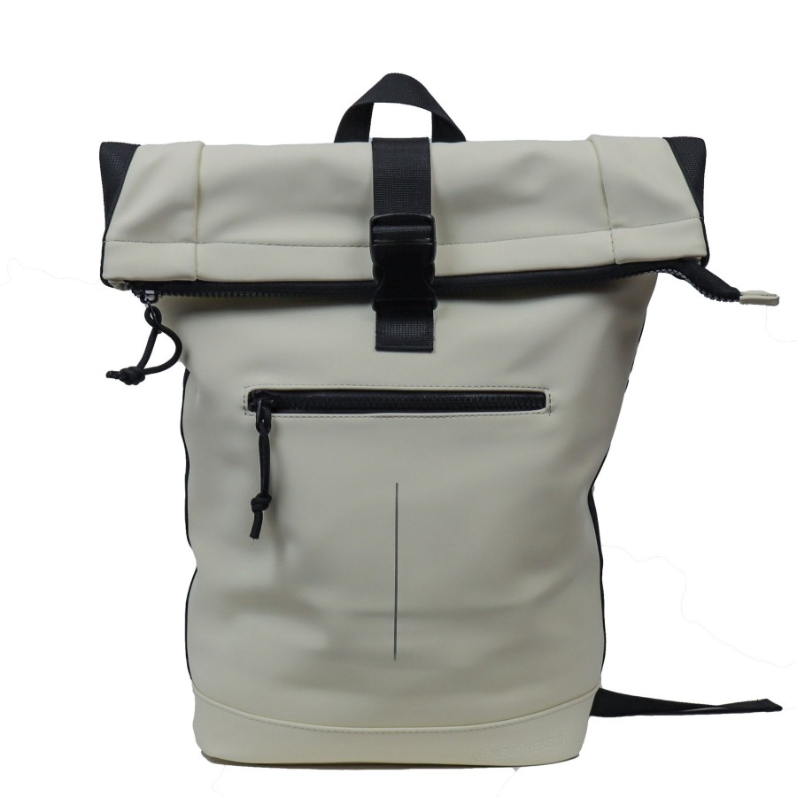 New Rebels Laptoptassen T/M 15,6 Inch | Rugzak 'Mart' 16L Lichtgrijs