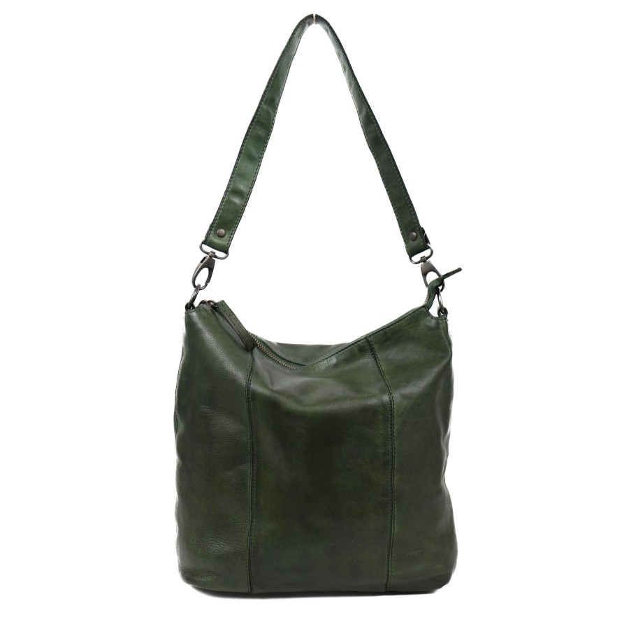Bear Design Middelmaat Handtassen | Hand-/Schoudertas 'Ava' Groen