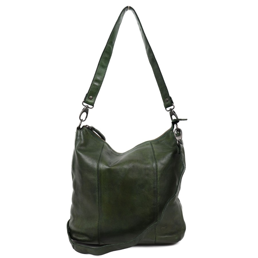 Bear Design Middelmaat Handtassen | Hand-/Schoudertas 'Ava' Groen
