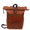 Bear Design Laptoptassen T/M 15,6 Inch | Rugzak 'Rick' Cognac/Bruin Donkerbruin/Cognac/Bruin